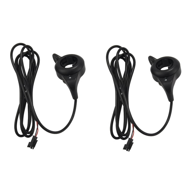 2X EBike Electric Bicycle Thumb Throttle, FT-21X Finger Throttle Accelerator, Speed Control 12-72V Universal