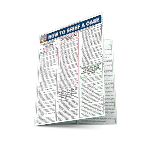 Pre-Owned How To Brief A Case: QuickStudy Laminated Reference Guide (QuickStudy: Law), 9781423201717, 142320171X, Paperback, First Edition edition