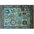 thumbnail image 1 of Ahgly Company Indoor Rectangle Oriental Light Blue Industrial Area Rugs, 4' x 6', 1 of 4
