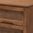 thumbnail image 5 of Baxton Studio Asami Brown Wood and Woven Rattan Full Size 3-Piece Bedroom Set, 5 of 13