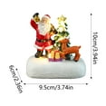thumbnail image 3 of REK Resin Luminous Desktop With Santa And Deer Warm Scene Festive Atmosphere, 3 of 6