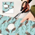 thumbnail image 6 of Yayeee Faucet Mat for Kitchen Sink 14.7" Diatomite Long Splash Guard Pad, Swimming Otters Pattern, 6 of 7