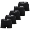 thumbnail image 1 of bugatti Boxers para hombre, paquete de 5 - Boxers, algodón elástico, lisos Negro 2XL (XX-Large), 1 of 3