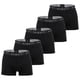 thumbnail image 1 of bugatti Boxers para hombre, paquete de 5 - Boxers, algodón elástico, lisos Negro L (Large), 1 of 3