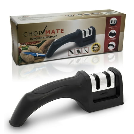 Chopmate Deluxe 2-Stage Sharpening Non-Slip Rubber Base Diamond Coated Knife Sharpener