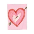 thumbnail image 2 of Pink Romantic Love Graffiti Throw Blanket, Anti-Pilling Ultra-Soft Micro Fleece Cover Blanket for Bed Sofa, for All Seasons, 40"x30", 2 of 9