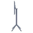 thumbnail image 3 of Compamia Sky Square Folding Bar Table 24 inch Dark Gray, 3 of 10