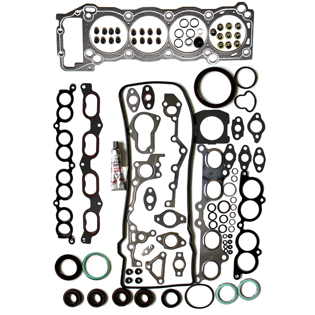 AUTOBABA GEN 3 III LS Gasket Set Kit & LS Head Gaskets Compatible With 1999-2010 GM Chevy Silverado GMC Sierra 1500 2500 Engine LS1 LS6 LQ4 LQ9 4.8L 5.3L 5.7L 6.0L Replace# 12558178 12551933 12611384