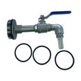 thumbnail image 3 of Accesorios de plomería de válvula de bola G2 ", instalación fácil, adaptador de grifo de tanque de conector de de barril duradero a prueba de 15 mm Sunnimix Válvula de barril, 3 of 8