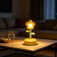 thumbnail image 4 of Cute Flower Night Light Mini Flower Lamp Portable LED Bedside Table Lamp Battery Operated Warm Glow for Kids Room Bedroom Desk Decor Gift, 4 of 6