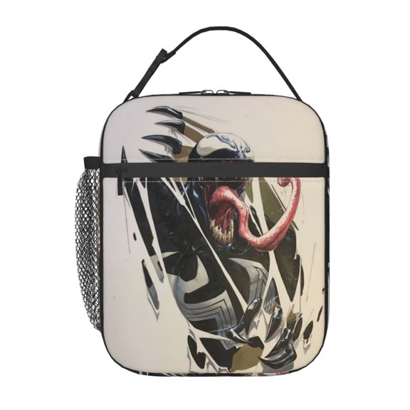 VENOM Lunch Bag Cartoon Portable Lunch Box Bento Box for Work Office Travel for Fans Adult Youth 11x8 inches