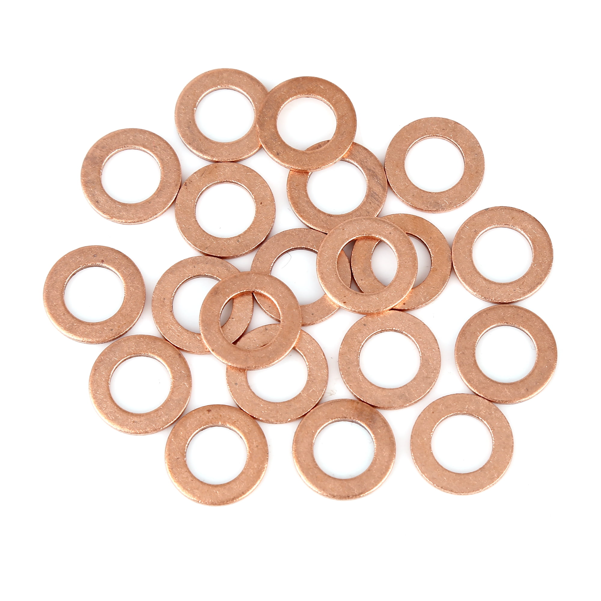 Copper Crush Washer Flat Sealing Gasket Ring Spacer for Car 9 x 16 x 1