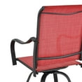 thumbnail image 5 of Patio Festival 3-Piece Outdoor Fabric Bistro Dining Set in Red, 5 of 8
