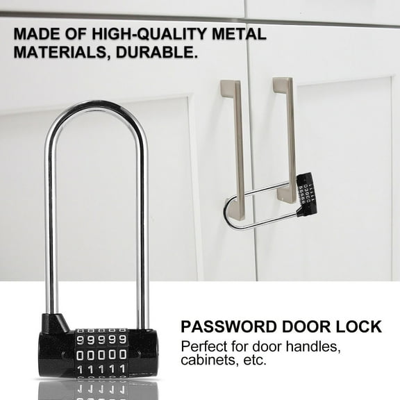 IBASETOY Cabinet Security Lock Large Shaped Metal Privacy Protection 1Pcs