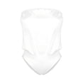 thumbnail image 5 of JoveMarine Women's Off-Shoulder Tube Top Bikini, Sexy One-Piece Swimsuit for Beach & Pool, Stylish Womens Bikini Swimsuits for Vacation,White L, 5 of 5