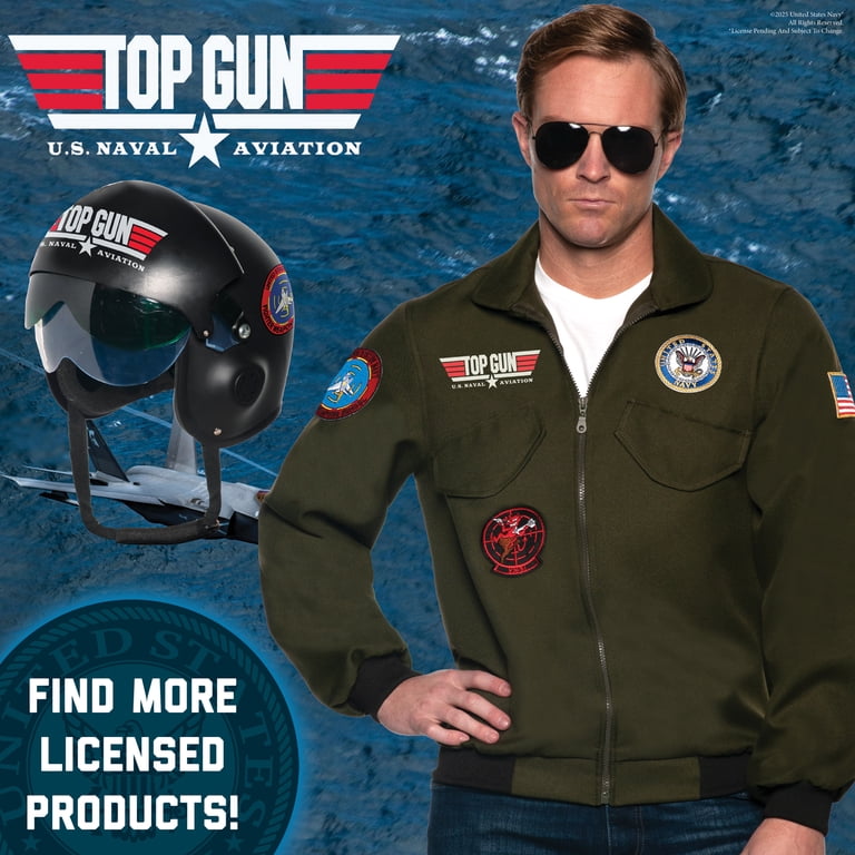 UNDERWRAPS TOP GUN Sexy Jumpsuit - Official US NAVY TOP GUN Womens Fighter  Pilot Costume Sexy, Fighter Jet Jumpsuit with Embroidered Aviator Costume  Women - Walmart.com