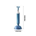 thumbnail image 3 of Vacemry Under $5 Toilet Plunger with Strong Suction, High Pressure Drain Unclogger for Bathroom, Rubber Cup Toilet Auger for Clog Removal, Household Plumbing Tool for Blocked Drains, 3 of 7