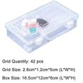 thumbnail image 4 of Caja transparente con cuadrícula, caja de almacenamiento para pintura de diamantes con cuentas hecha a mano, caja de cuentas de arroz de vidrio, caja de accesorios para decoración, 4 of 5