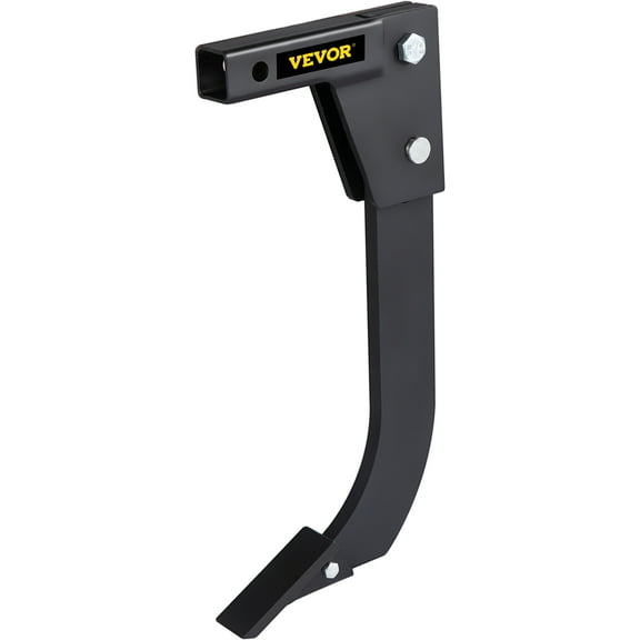 VEVOR Hitch Mounted Ripper, 18" Shank Length Box Scraper Shank, 4 Hole Site Box Blade for Tractor, 2 Locating Pins Ripper Shank, 2 Plough Tips Box Blade Shank Teeth