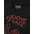 thumbnail image 2 of Tee Luv Men's Faded Sriracha Awesome Sauce Rooster Logo Black Short Sleeve Shirt (XL), 2 of 7