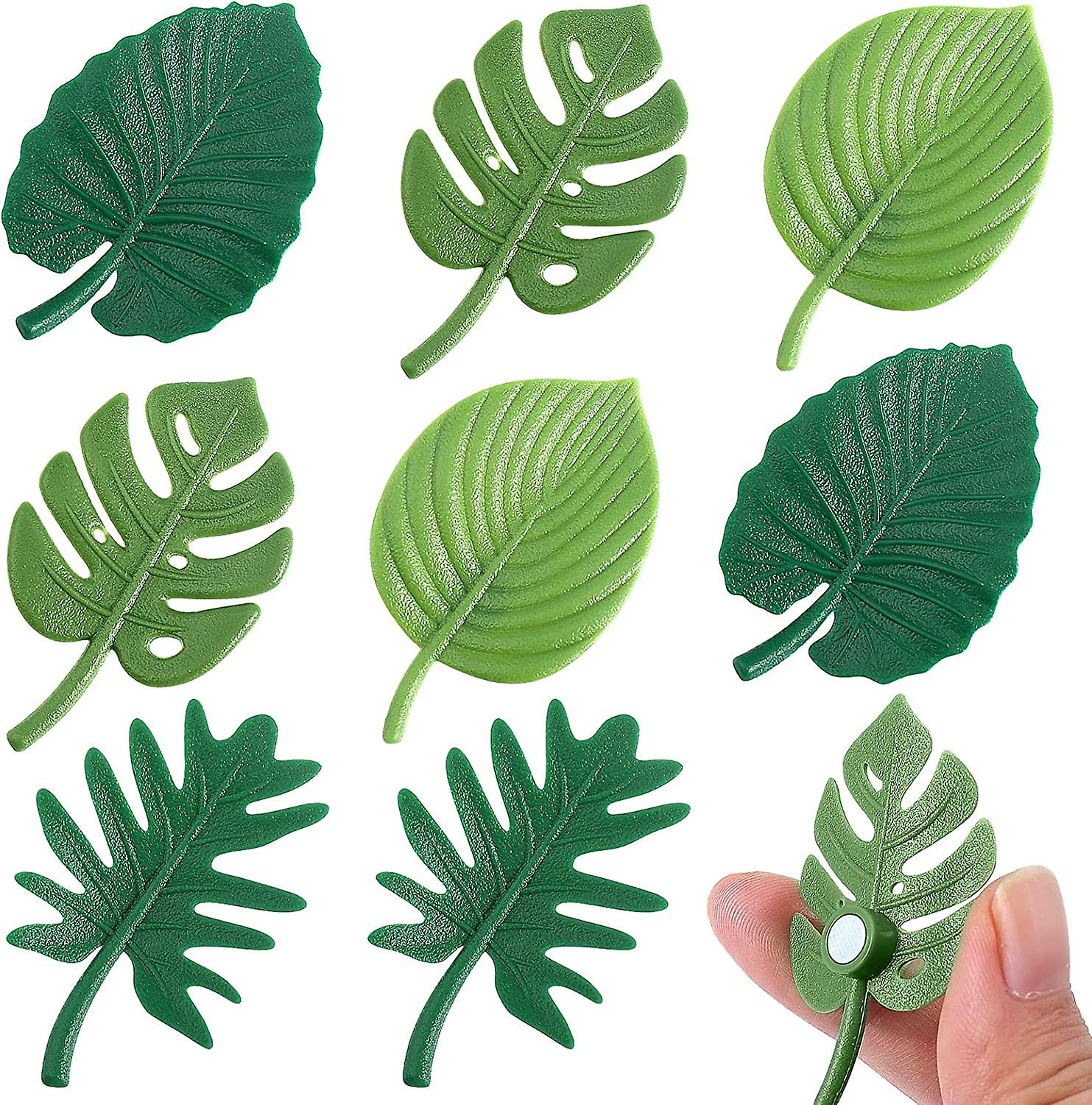 3D Plant Fridge Magnets - Flower & Leaf Vine Magnets For Refrigerator, Whiteboard & Locker Decor