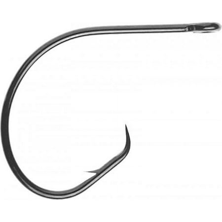 UPC: 0023534416680 | Mustad in-line Circle Hook (Black Nickel) – Size: 1/0 8pc
