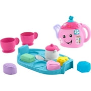 Fisher-Price Toddler Toy Laugh & Learn Sweet Manners Tea Set with Music & Lights for Educational Pretend Play Kids Ages 18+ Months