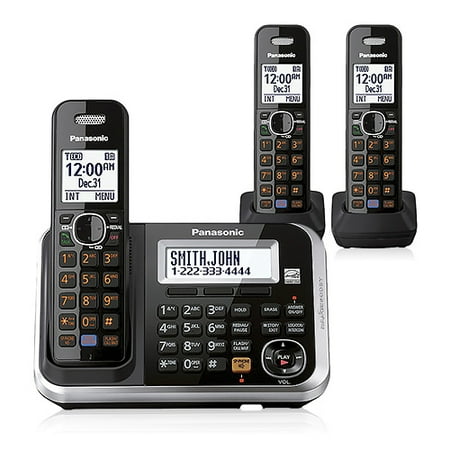 Panasonic Kx Tg6843b 3 Handset Cordless Phone Panasonic Kx Tg6843b 3 Handset Cordless Phone