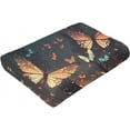 thumbnail image 6 of Yibo Colorful Floral Flowers Blanket Flannel Soft and Comfortable Anti-static Bed Sofa Blanket, 6 of 9