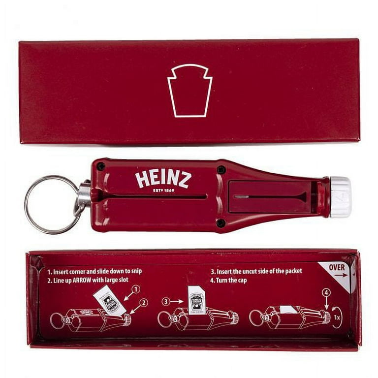 Heinz Ketchup Packet Roller - Easy Sauce Extraction Keychain 