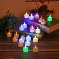 thumbnail image 4 of Amazingfashion Color Changing LED Tea Lights, Flameless Candles, Multicolor, 6 Count, 4 of 9