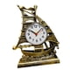thumbnail image 4 of Relojes de mesa Reloj de escritorio Forma de velero Estatua de vela Decoración Reloj despertador para Bronce, 4 of 9