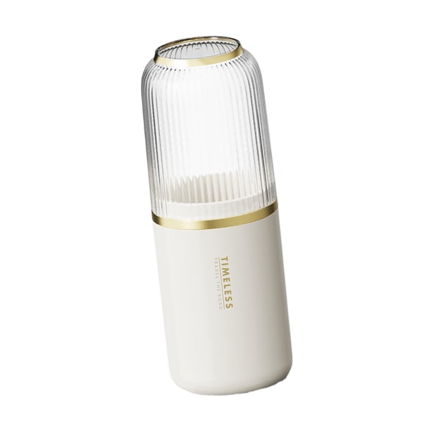 Estuche organizador de viaje para cepillos de dientes, compacto, para pasta de dientes Blanco