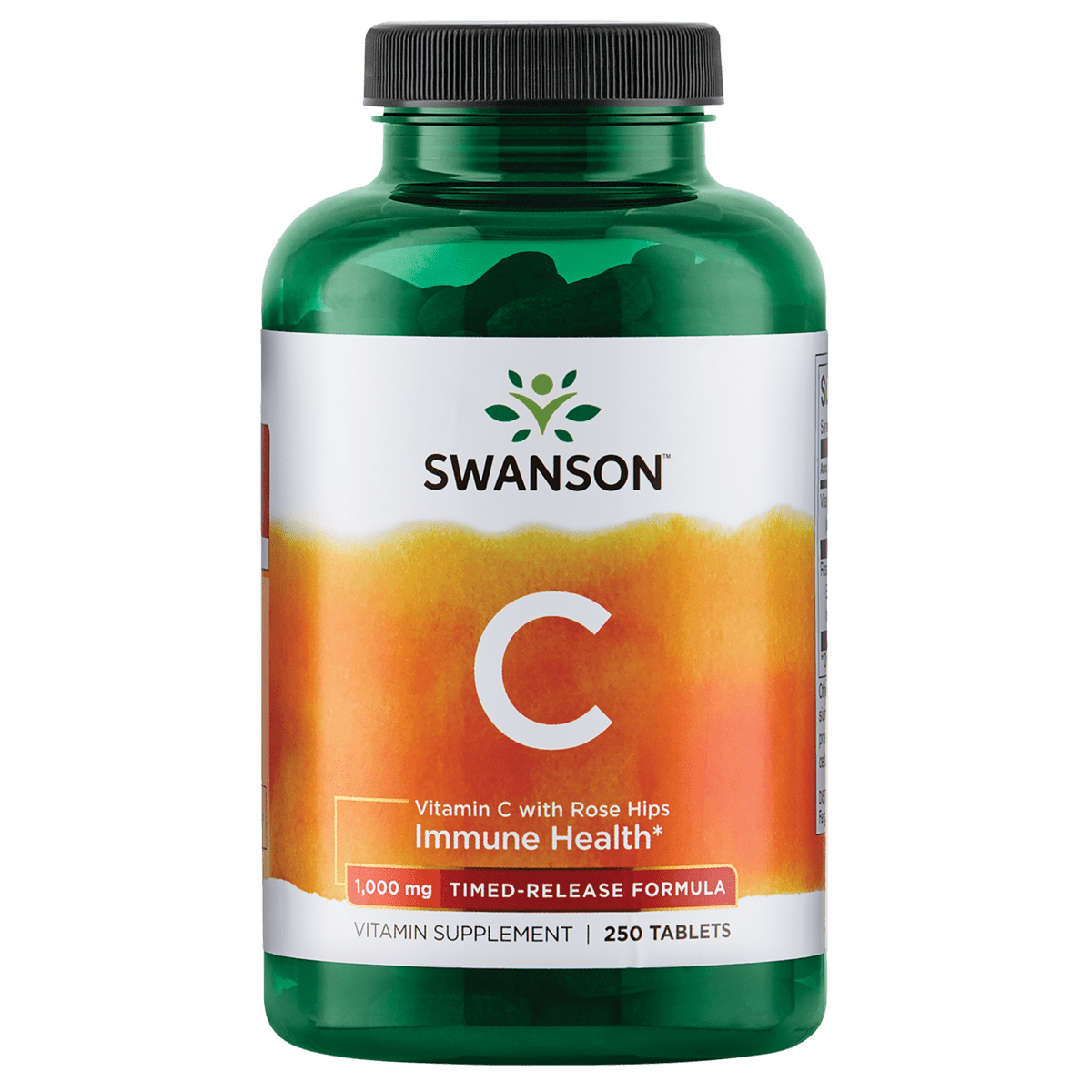 Swanson TimedRelease Vitamin C with Rose Hips Tablets, 1,000 mg, 250