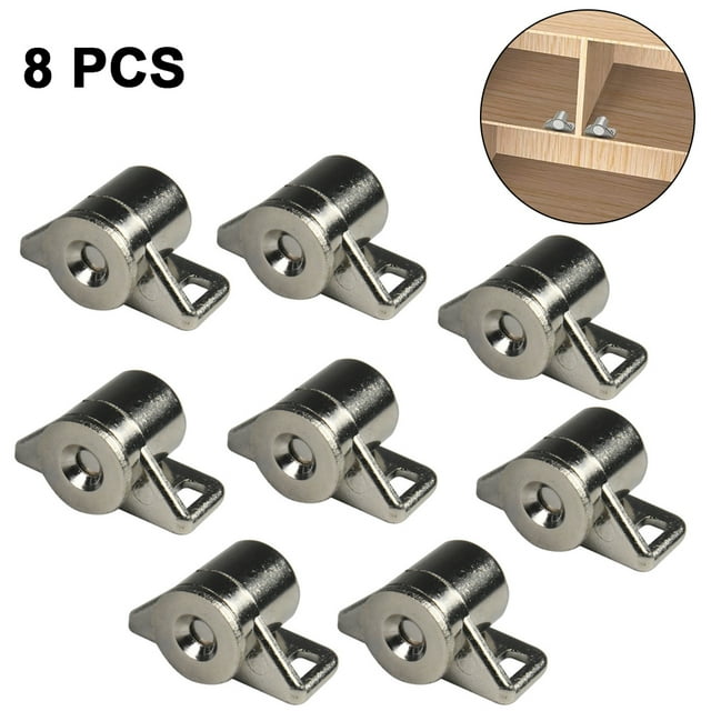 Magnetic Cabinet Door Catch with Magnets for Cabinet Door Latch Closer, Cabinet Magnetic Catch for Kitchen Closet Door Closing Magnetic Door Catch Closer