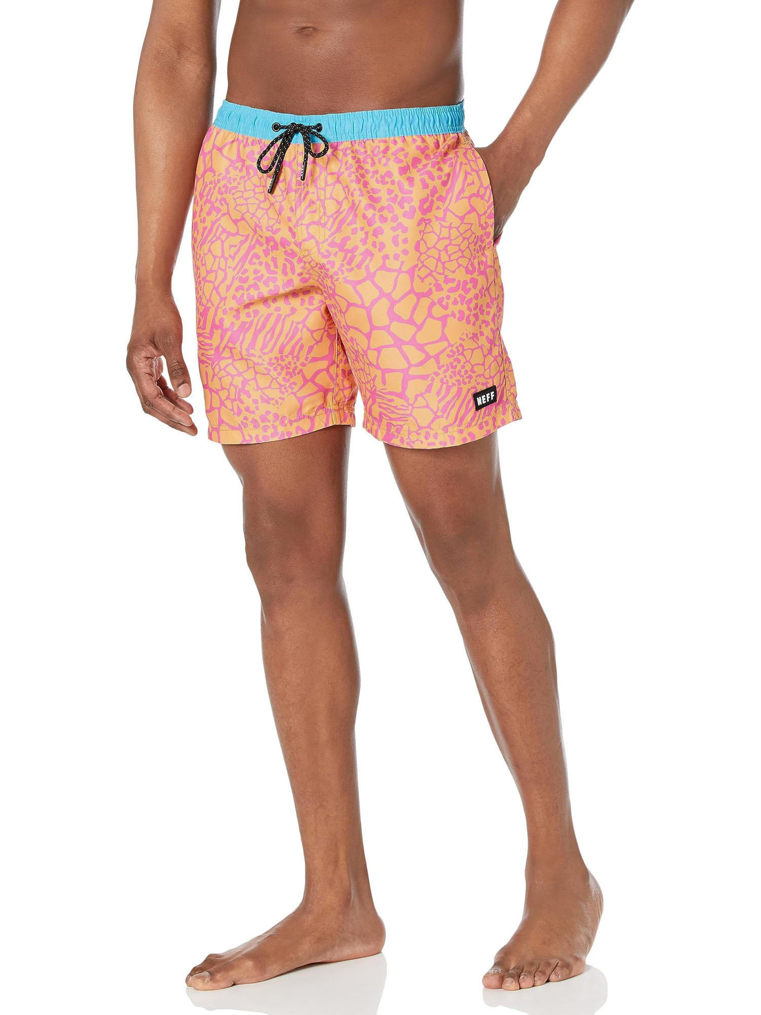 NEFF Men's Daily Animal Hot Tub Board Shorts for Swimming