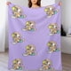 thumbnail image 1 of Manta de Bugs Bunny, súper suave, acogedora y cálida manta de felpa para niños y niñas, mantas de franela ligeras y difusas para sofá, cama, viajes, camping, regalos de 40 x 30 pulgadas, 1 of 8