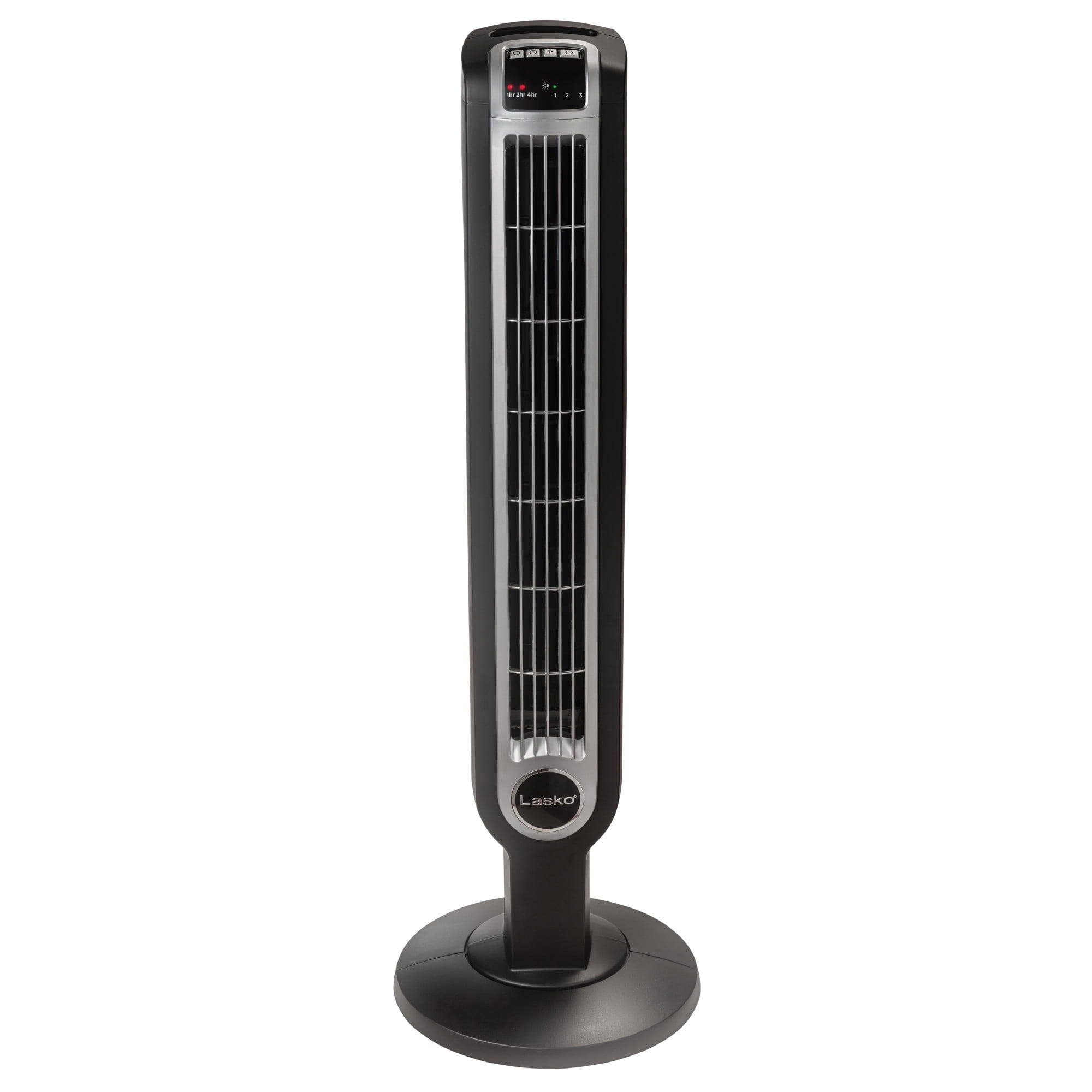 Lasko 36" 3-Speed Oscillating Tower Fan with Night Mode and Remote Control, Black, T36205