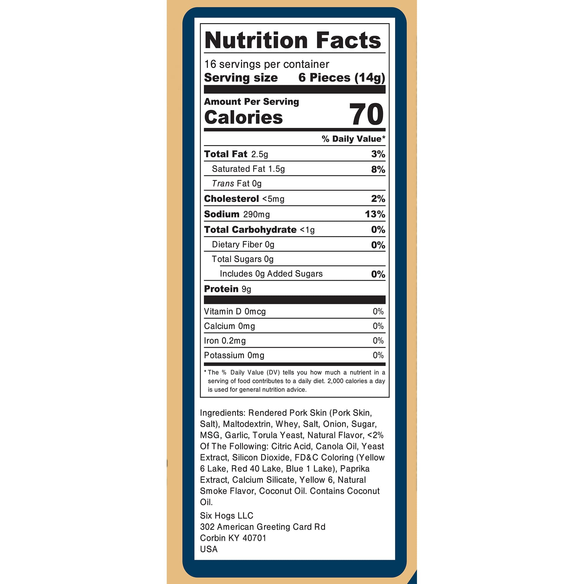 Buy KetoFriendly Pork Rinds (Loaded Baked Potato Flavor, 8oz), Pork