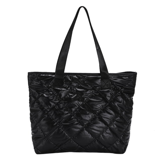 Bolso de mano hinchado para mujer bolso informal con hombros descubiertos bolso ligero para viajes de invierno