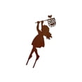 thumbnail image 2 of ziyahi Craft Iron Children Silhouette Garden Pation In-Ground Statues silhouette statue Girl, 2 of 9