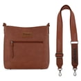 thumbnail image 7 of Wrangler Crossbody Bags for Women Lightweight Handbags and Purses Travel Shoulder Purse, Brown, 7 of 7