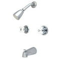 thumbnail image 1 of Kingston Brass KB241PX Two Handle Tub & Shower Faucet, 1 of 2