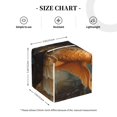 thumbnail image 4 of Cauagu Cat Fish Dance Vintage Print Tissue Box Cover,Leather Square Holder - Decorative Holder/Organizer for Bathroom, Night Stands, Office Desk & Car 5"X5"X5", 4 of 7