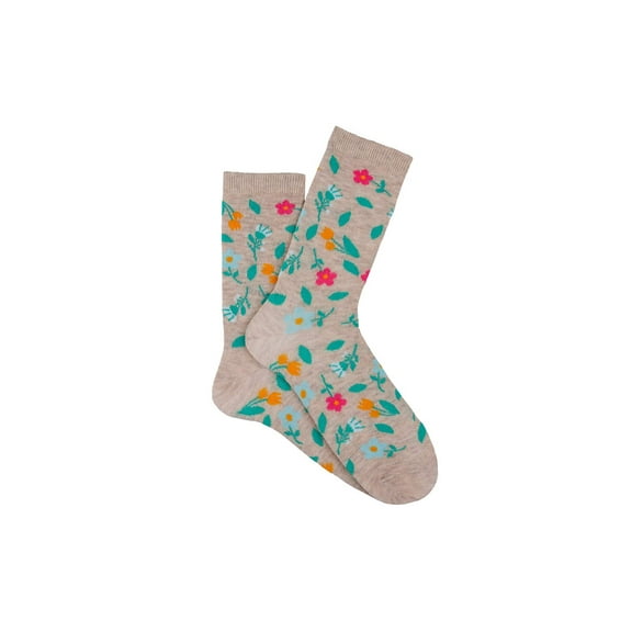 Everything Legwear Floral Crew Sock