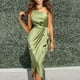 thumbnail image 1 of Puntoco Vestidos Mujer Verano Sexy Moda Mujer Sin Mangas Sólido Cuello En V Cremallera Camiseta Sin Mangas Vestido Largo, 1 of 1