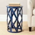 thumbnail image 4 of SAFAVIEH Bertram Contemporary Solid Metal Stool, Navy, 4 of 5