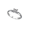 thumbnail image 2 of 4.00MM D-F VS Moissanite Engagement Ring (0.37 ct Moissanite Weight, 0.40 ct dew) Classic 4 Prongs 14K Gold, 2 of 3