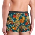 thumbnail image 3 of Fotbe Skull And Flowers Men’s Total Support Pouch Boxer Briefs, X-Temp Cooling, Moisture-Wicking Underwear, Regular, Long-leg and Trunk-Medium, 3 of 6