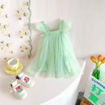 thumbnail image 1 of Vestido de malla con alas de mariposa para niñas Vestido de princesa para niñas pequeñas Vestido de pieza, 1 of 6